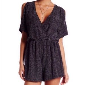 Black sparkly romper